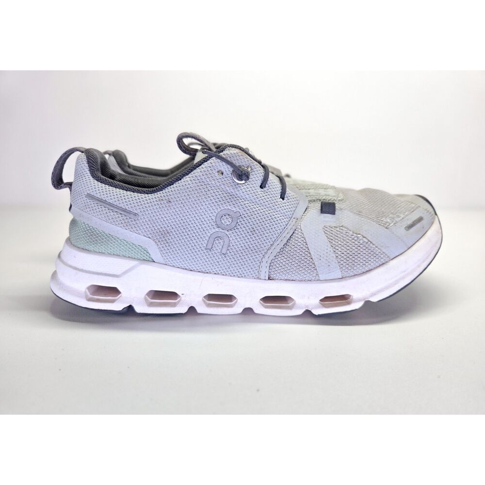 On Cloud Sky Youth Sneakers Grey Speed Lacing Shoes Size 4Y / EU 36
